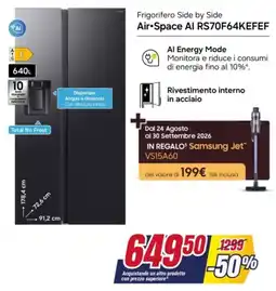 Trony Frigorifero Side by Side Air•Space AI offerta