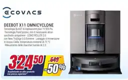 Trony Ecovacs Deebot X11 Omnicyclone offerta