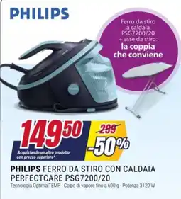 Trony Philips ferro da stiro con caldaia perfectcare offerta