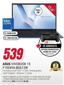 Trony ASUS VIVOBOK 15 offerta