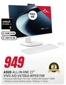 Trony ASUS ALL-IN-ONE 27" offerta
