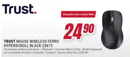 Trony Trust Mouse Wireless Ferro Hyperscroll Black 25673 offerta