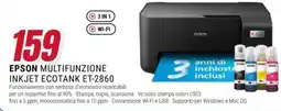 Trony Epson multifunzione inkjet Ecotank ET-2860 offerta