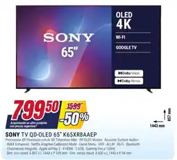 Trony Sony TV QD-OLED 65" K65XR8AAEP offerta