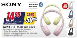 Trony Sony cuffia BT WH-C520 offerta