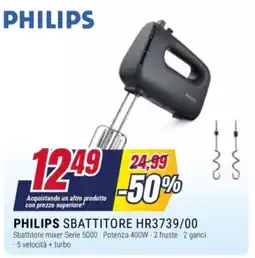 Trony Philips sbattitore hr3739/00 offerta