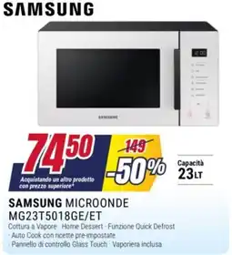 Trony Samsung microonde offerta