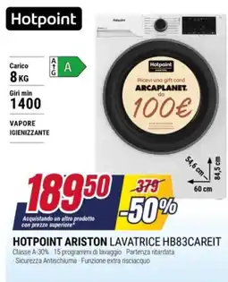 Trony Hotpoint Ariston Lavatrice HB83CAREIT offerta