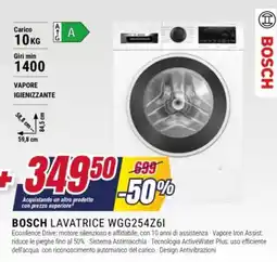 Trony Bosch lavatrice WGG254Z6I offerta
