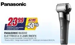 Trony Panasonic rasoi elettrico a 3 lame rm3fx offerta