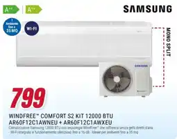 Trony Samsung Windfree Comfort S2 Kit 12000 BTU offerta