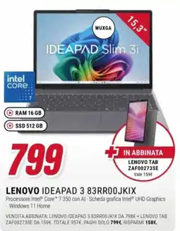 Trony Lenovo Ideapad 3 83RR00JKIX offerta