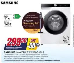 Trony Samsung lavatrice WW11DG6B85 offerta