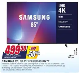 Trony Samsung TV LED 85" offerta