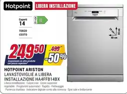Trony Hotpoint Ariston lavastoviglie a libera installazione offerta