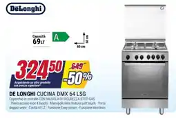 Trony De Longhi cucina DMX 64 LSG offerta