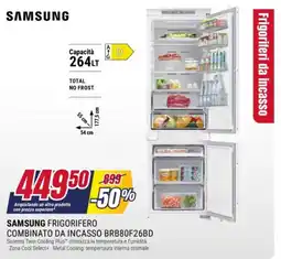 Trony Samsung frigorifero combinato da incasso offerta