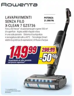 Trony Rowenta lavapavimenti senza filo X-Clean 7 GZ5736 offerta