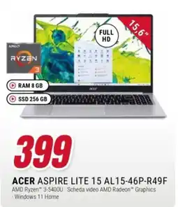Trony Acer Aspire Lite 15 offerta