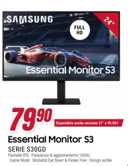 Trony Samsung Essential Monitor S3 offerta