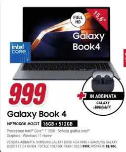 Trony Galaxy Book 4 offerta