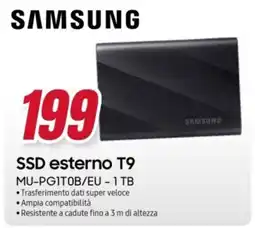Trony Samsung SSD esterno T9 offerta