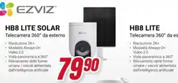 Trony Ezviz hb8 lite solar offerta