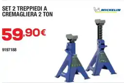 Self Set 2 treppiedi a cremagliera 2 ton Michelin offerta