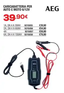 Self Caricabatteria per auto e moto 6/12V AEG offerta