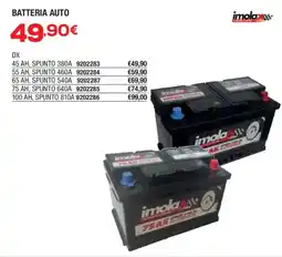 Self Batteria auto imola offerta