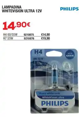 Self Lampadina WhiteVision Ultra 12V Philips offerta