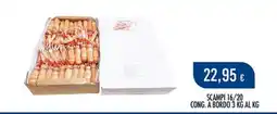 Scelgo Scampi 16/20 offerta