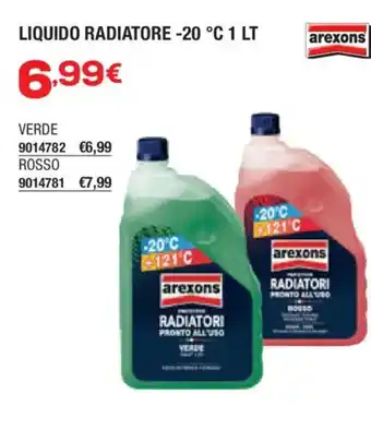 Liquido radiatore arexons