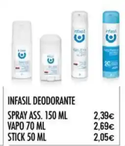 Scelgo Infasil deodorante offerta