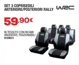 Self Set 3 coprisedili anteriore/posteriori rally WRC offerta