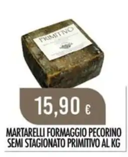 Scelgo Martarelli formaggio pecorino semi stagionato primitivo offerta