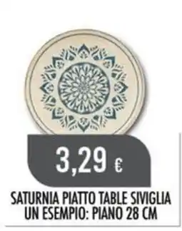Scelgo Saturnia piatto table siviglia offerta