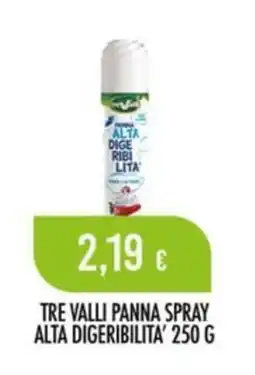 Scelgo Tre Valli panna spray alta digeribilita' offerta