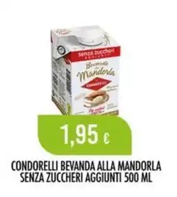 Scelgo Condorelli bevanda alla mandorla senza zuccheri aggiunti offerta