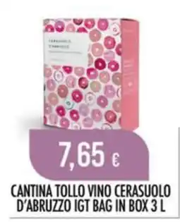 Scelgo Cantina Tollo Vino Cerasuolo d'Abruzzo IGT offerta