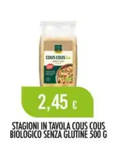 Scelgo Stagioni in tavola cous cous biologico senza glutine offerta