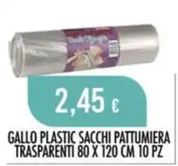Scelgo Gallo plastic sacchi pattumiera trasparenti offerta