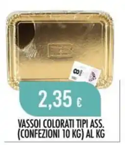 Scelgo Vassoi colorati tipi ass. offerta