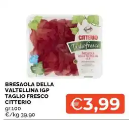 Mercatò Bresaola della Valtellina IGP taglio fresco Citterio offerta
