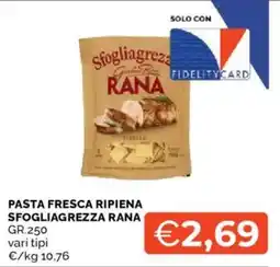 Mercatò Pasta fresca ripiena sfogliagrezza rana offerta