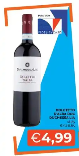 Mercatò Dolcetto d'alba doc Duchessa lia offerta
