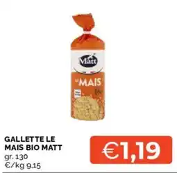 Mercatò Gallette le mais bio matt offerta