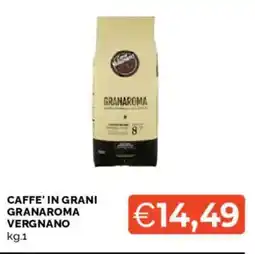 Mercatò Caffè in grani Granaroma Vergnano offerta