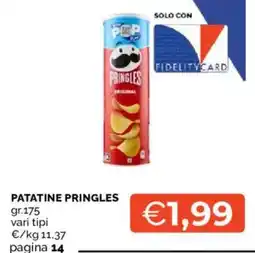 Mercatò Patatine Pringles offerta