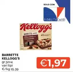 Mercatò Barrette Kellogg's offerta